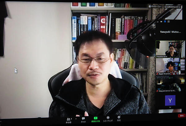 インタビューに応える開発チームの幾田氏