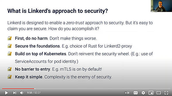 Linkerdのセキュリティはゼロトラストがベース