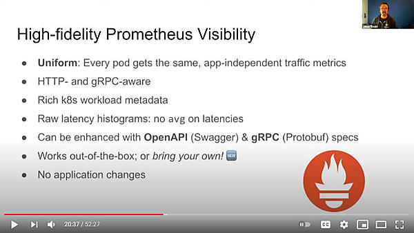 Prometheusもアプリの変更なしで利用可能