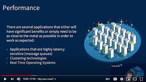 パフォーマンスを必要とするシステムにベアメタルが有効