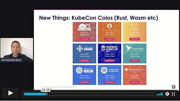 共催されるミニカンファレンスを紹介。RustとWASMが含まれているのが新しい