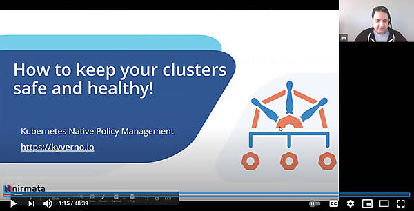 プレゼンテーションを行うNirmataのCEO、Jim Bugwadia氏