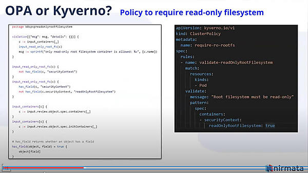 OPAのRegoとKyvernoのYAMLの記述の違いを解説