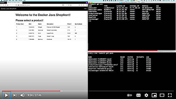 ECサイトのデモ画面