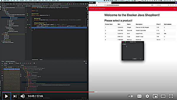TelepresenceのデモでIntelliJから変数の値を変更しているところ