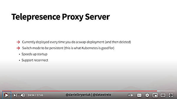 Telepresence Proxy ServerをPersistentに