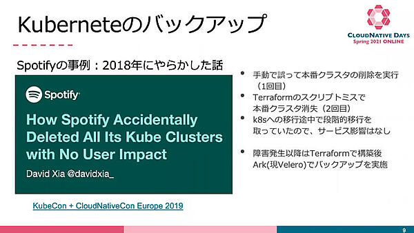 Spotifyの障害事例をベースにバックアップの重要性を訴求
