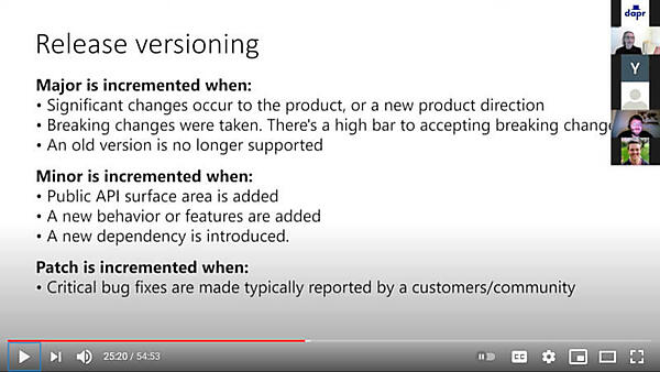 メジャー、マイナー、パッチとは何か？