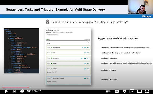 ステージを起動するシーケンスとタスク、そしてトリガー