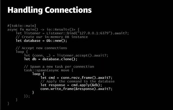 インメモリーデータベース作成するコードの例