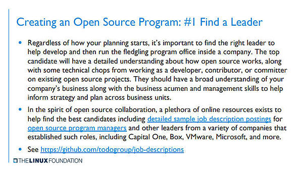 OSPOを作るための最初の仕事はリーダーを見つけること