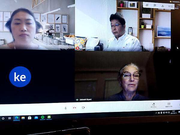 インタビューに参加したレッドハットのスタッフとBryant氏