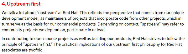 Upstream Firstが大事なポリシーとして登場