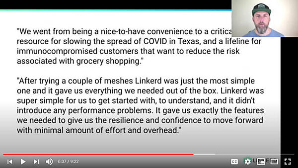 他のサービスメッシュと比較してシンプルで必要な機能を網羅していたのがLinkerd