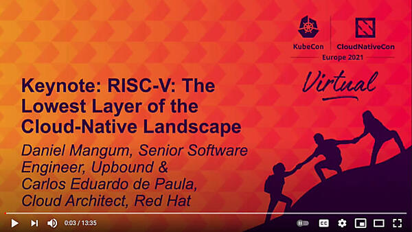 「タイトルはRISC-V: Lowest Layer of the Cloud-Native Landscape」