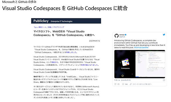 ブラウザーベースのIDEを統合