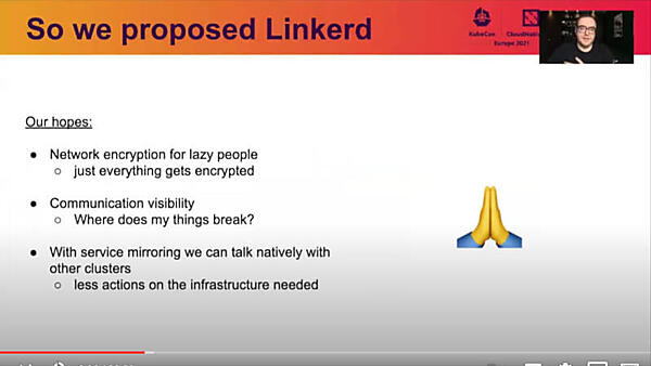 解決案としてLinkerdを提案