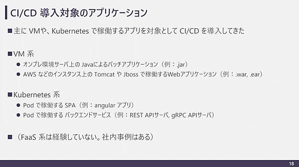 土屋氏が経験したCI/CDを導入した事例