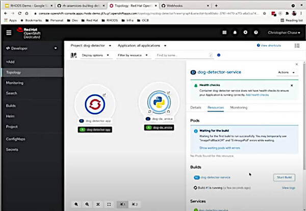 OpenShiftからモデルを実行