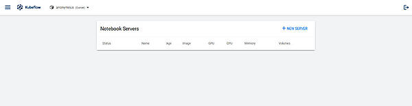 図1-2：ノートブックサーバー管理画面