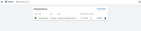 図1-4：ノートブックサーバー管理画面