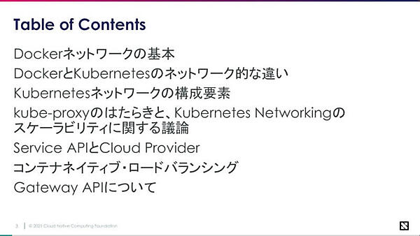 セッションのアジェンダ