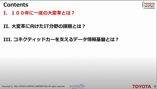 今回のトピックはこの3つ