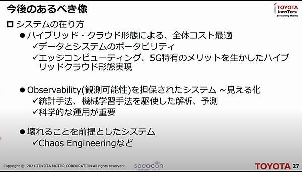 今後のシステム像について