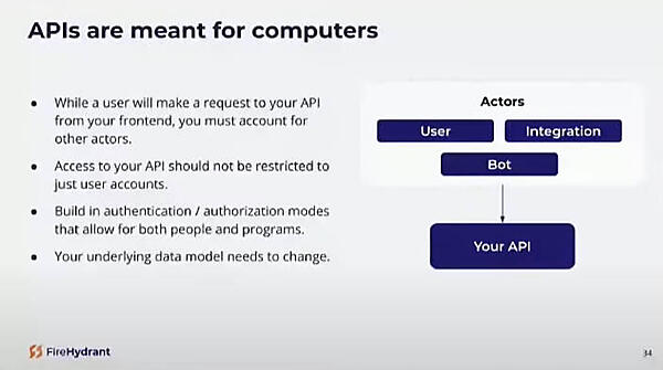 APIを作る場合は複数の利用者（Actor）を意識するべき
