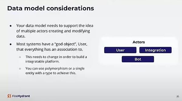 データのモデルも複数のActorに対応させておくべき