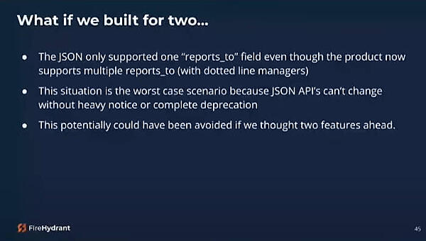複数のデータをJSONに持たせることを後から修正するのは困難