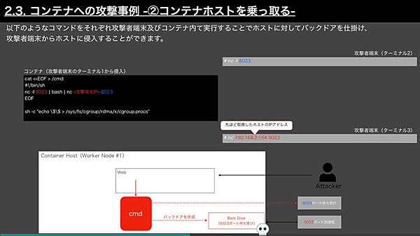 実際にIPアドレスを取得してコマンドを実行できるようすを解説