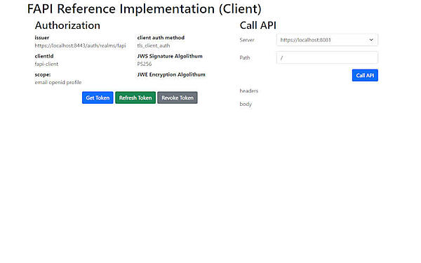 図2：クライアントアプリケーションのホーム画面