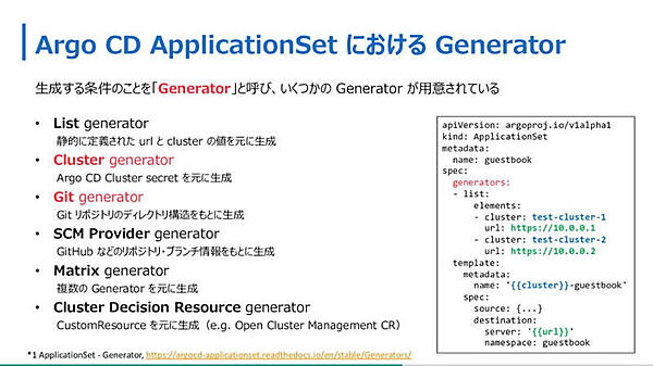 Argo CDのApplicationSetとGeneratorを解説