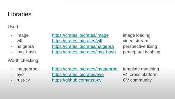 利用した画像処理ライブラリーを紹介