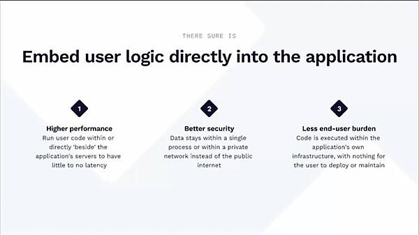ロジックをエンベッドすることで問題点を解決