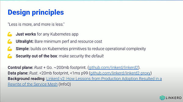 Less is MoreがモットーのLinkerd