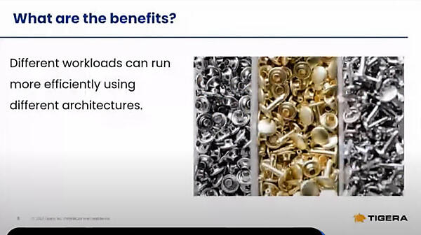 それぞれのCPUアーキテクチャーに最適な使われ方があることを説明