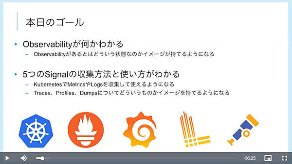 このセッションのゴールを説明