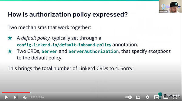 オーソライゼーションポリシーはCRDによって実装されている