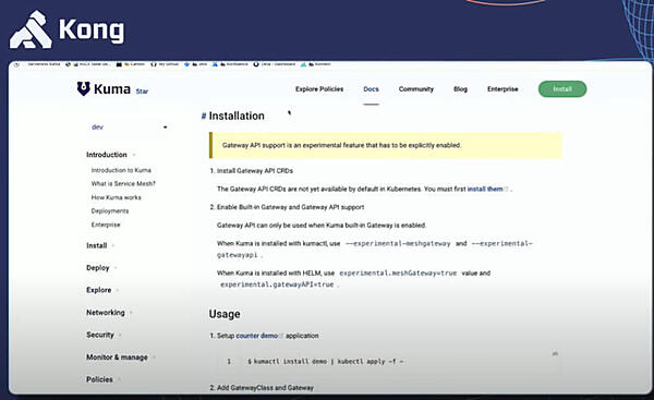 サービスメッシュのKumaをインストール