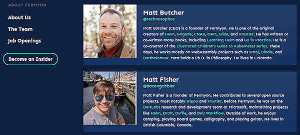 Matt Butcher氏が創業者のFermyon