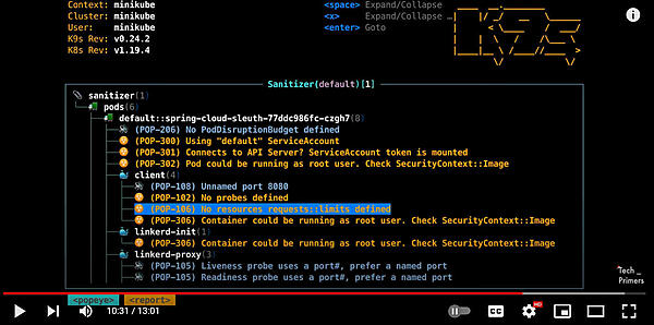 SanitizerでPodの中の問題点を指摘