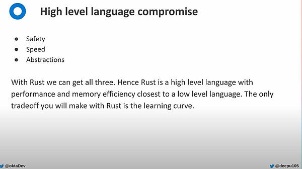 安全、スピード、抽象化の3つを同時に備えたRust