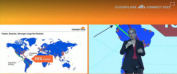 ルート設定を最適化するArgoを紹介するSVPのJen Taylor氏