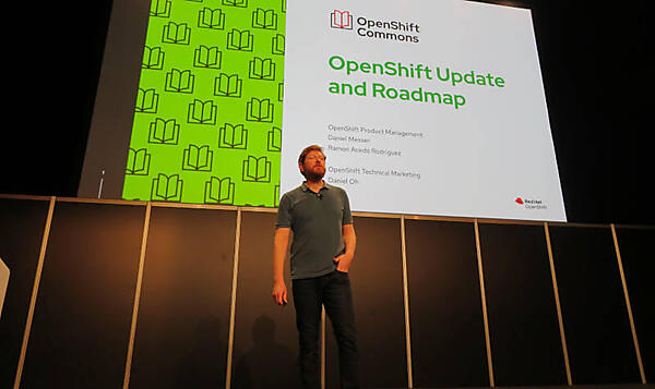 OpenShiftのロードマップを解説するRamon Acedo Rodriguez氏