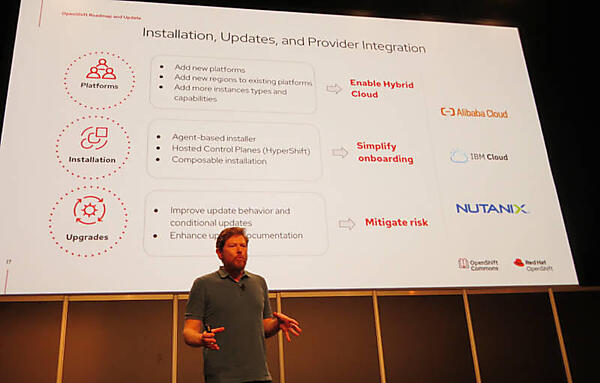 IBM CloudやNutanixにもエコシステムを拡げようとしているOpenShift