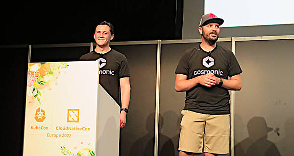 セッションを行うTownsend氏（左）とThomas氏（右）