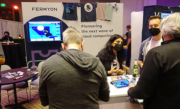 Finicky Whiskerをメインに押し出したFermyonのブース