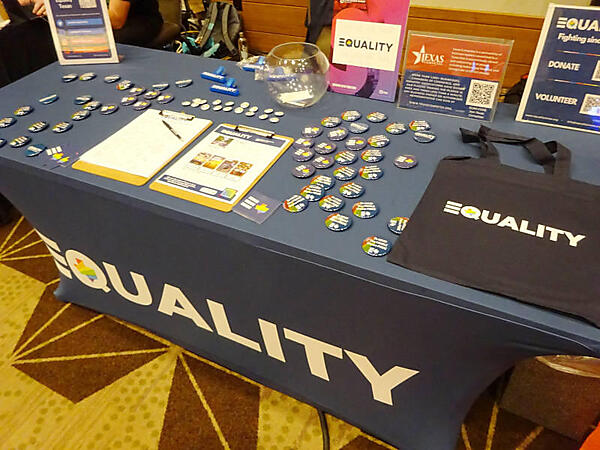 Texas Equalityのブース